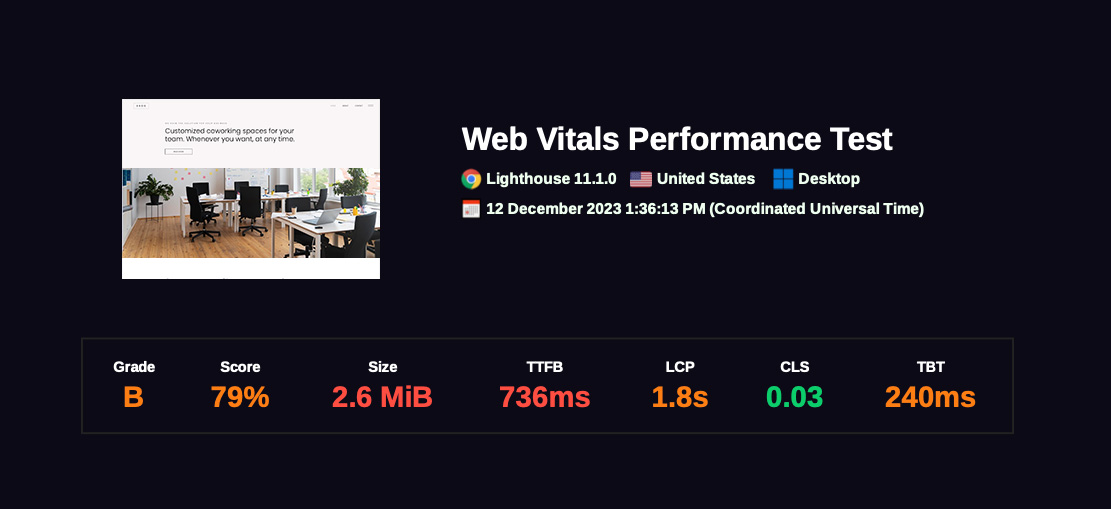 Antes da Otimização