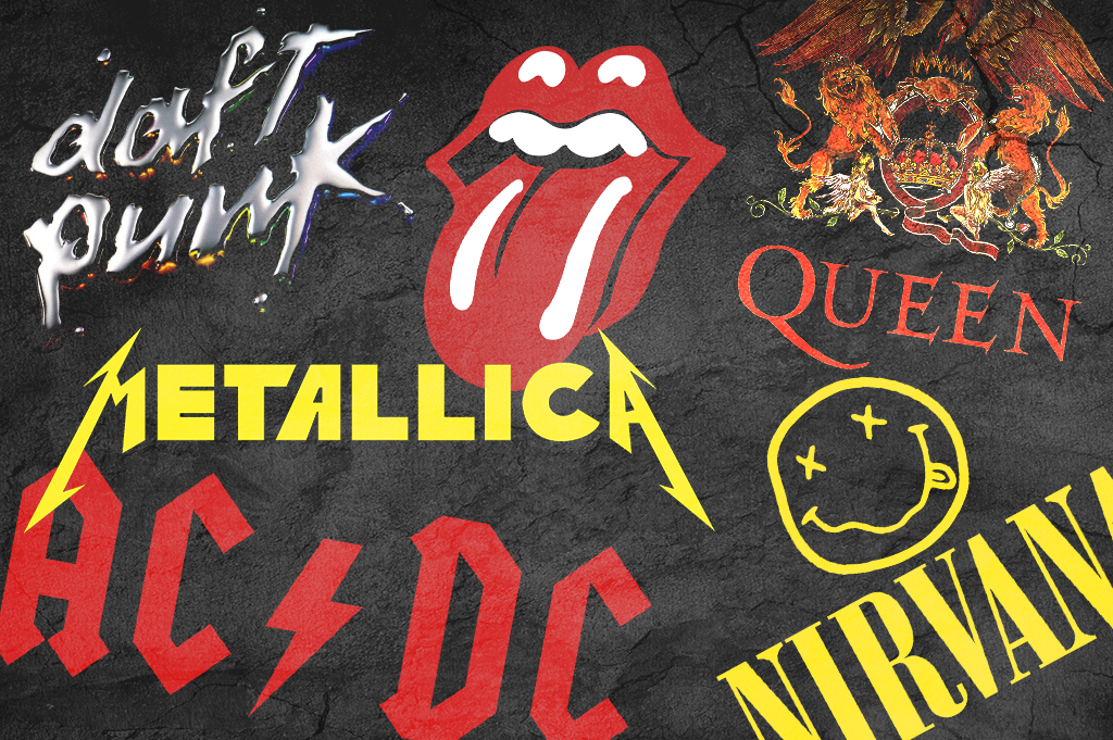 Histórias de 6 logotipos de bandas famosas